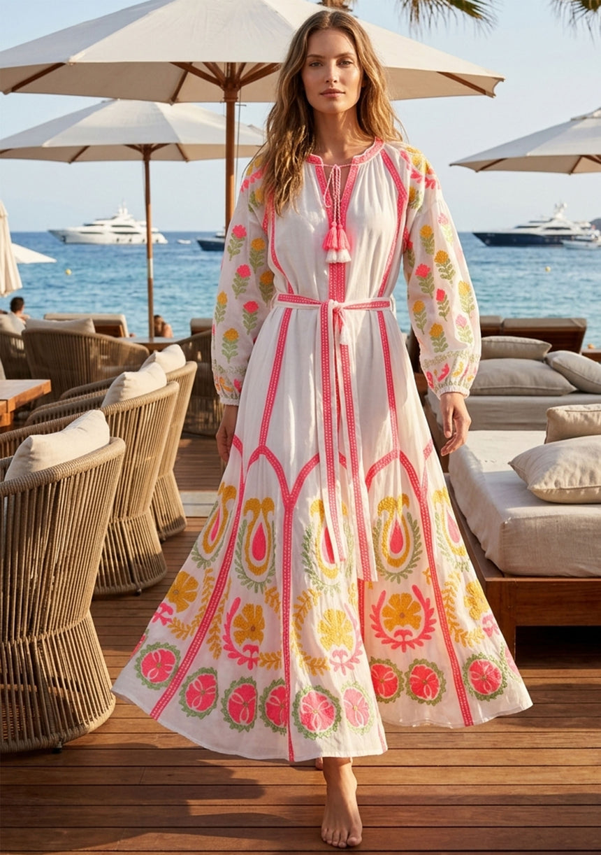 Maxivestido de algodón para mujer - Ashvi