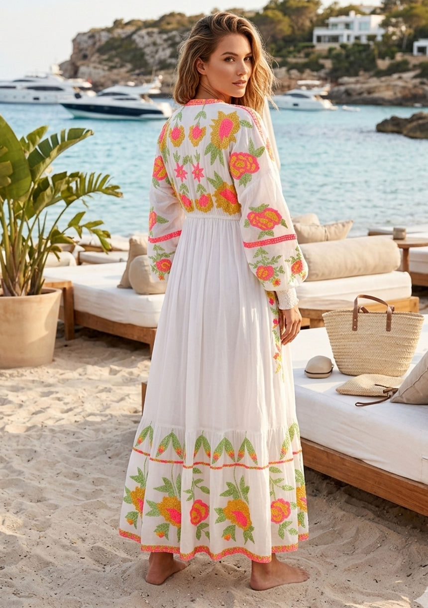 Maxivestido de algodón para mujer - Ashvi