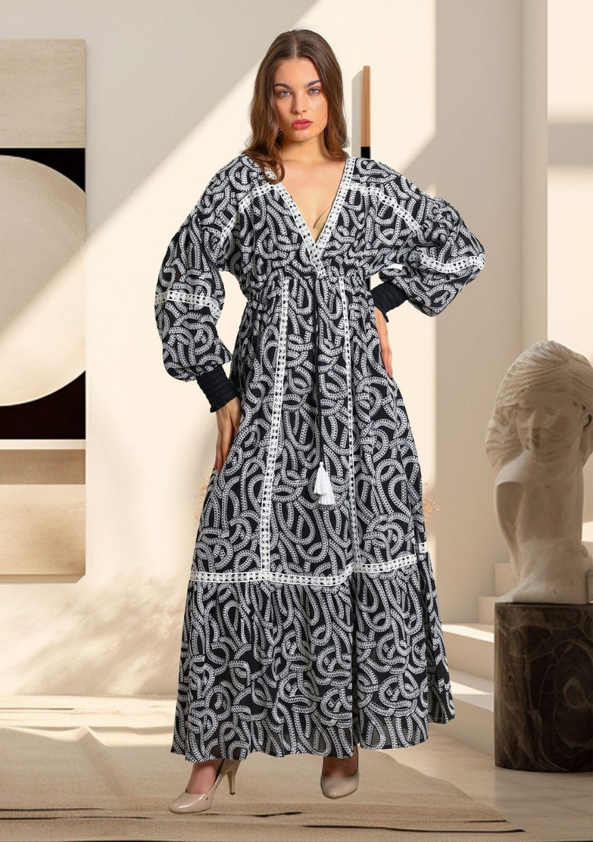 ibBan Women's Maxi Dress Hazal | Artisan | One Size