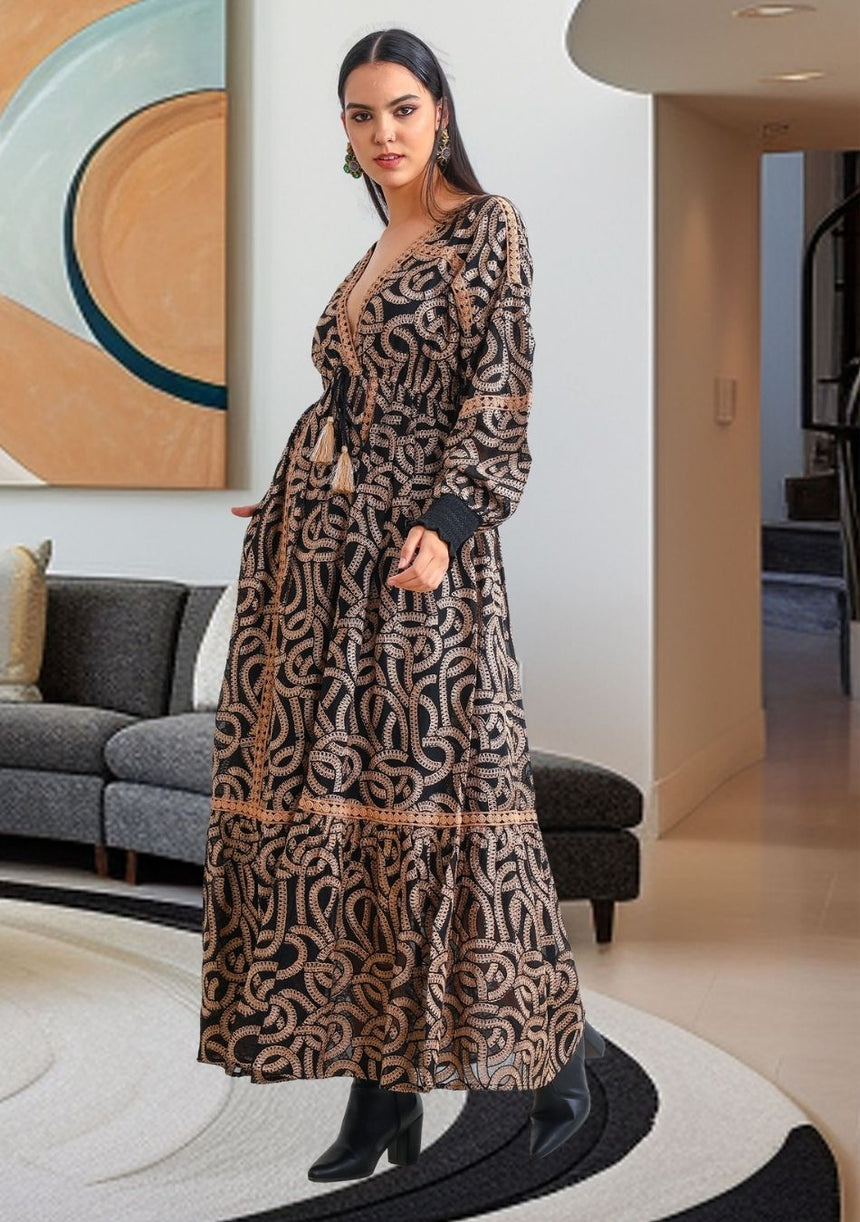 ibBan Women's Maxi Dress Hazal | Artisan | One Size