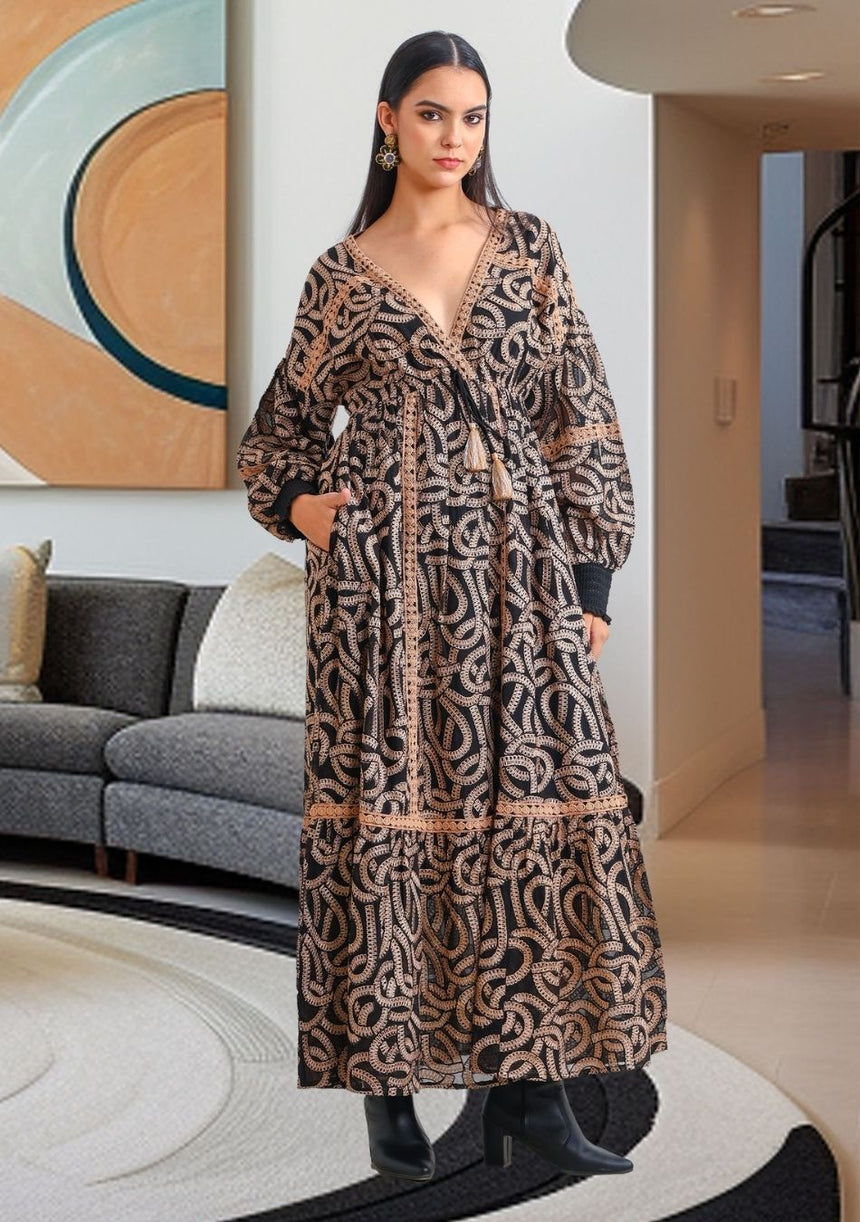 ibBan Women's Maxi Dress Hazal | Artisan | One Size