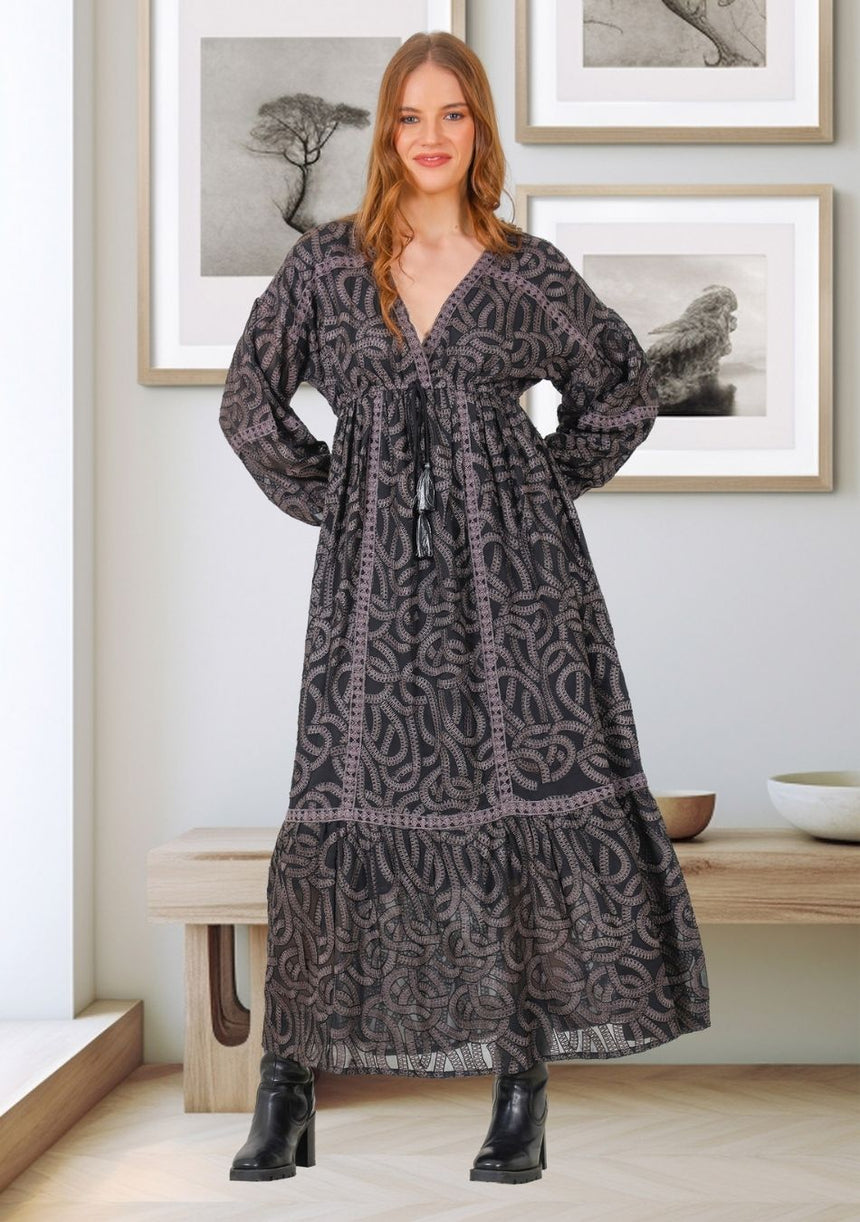 ibBan Women's Maxi Dress Hazal | Artisan | One Size