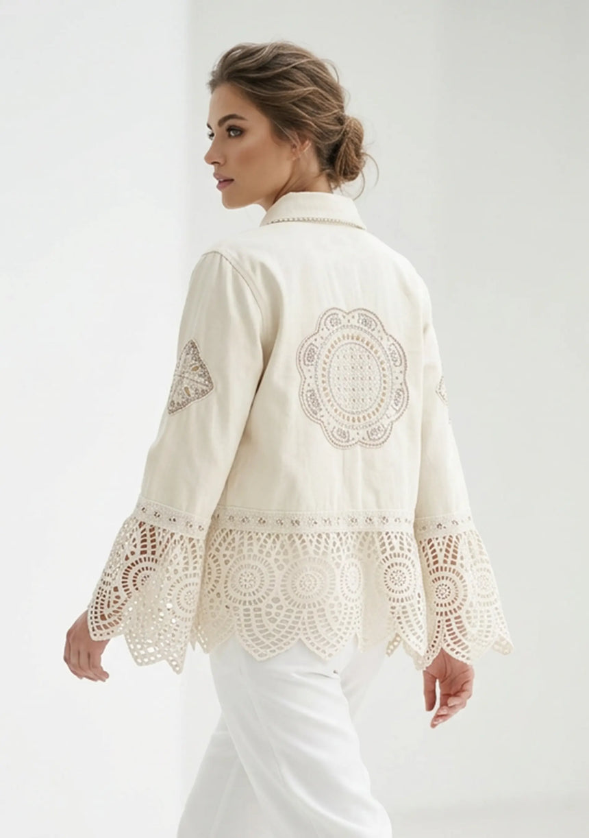 Chaqueta vaquera artesanal de mujer - Ishila
