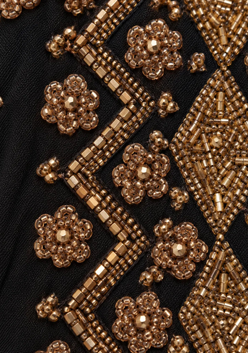 ibBan Women’s Jacket with Hand Embroidered Beadwork - Mabel