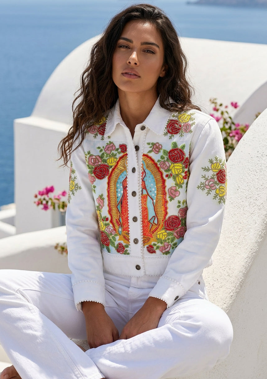 Elegant women’s jacket with Hand Embroidery- Sia jacket