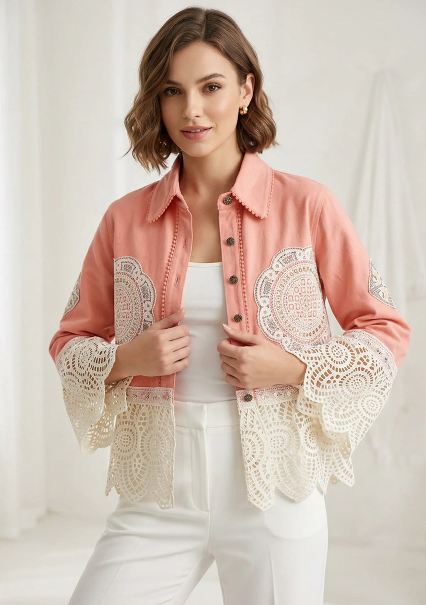 Chaqueta vaquera artesanal de mujer - Ishila