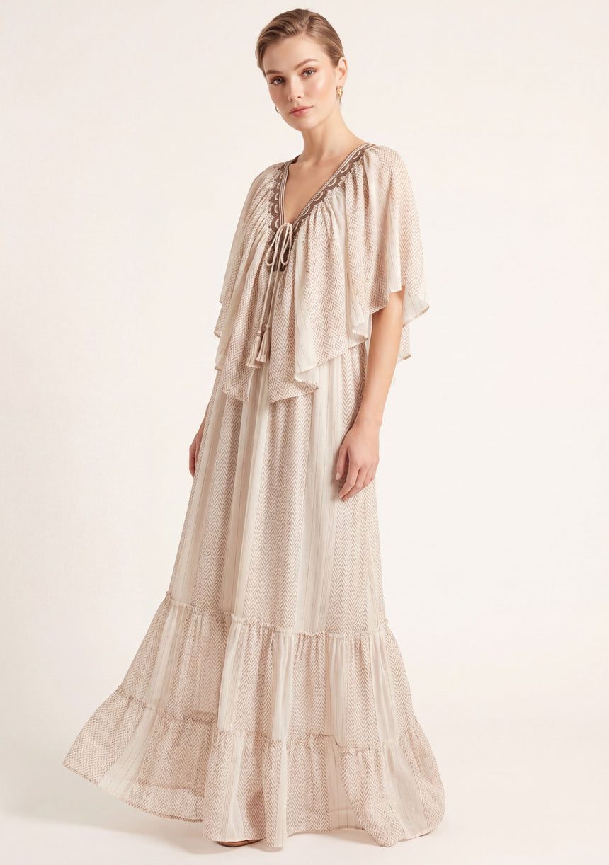 Vestido maxi de algodón para mujer - Safina