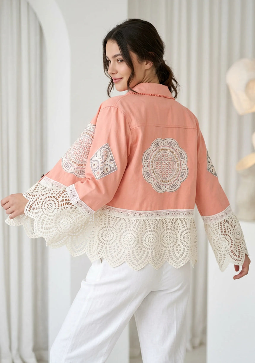 Chaqueta vaquera artesanal de mujer - Ishila