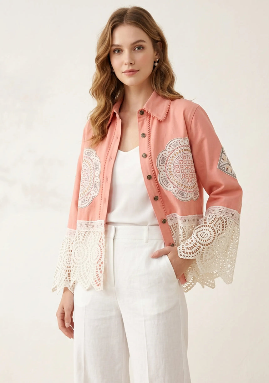 Chaqueta vaquera artesanal de mujer - Ishila