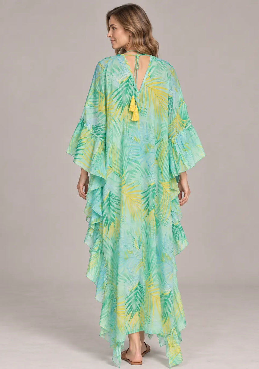 ibBan Printed Cotton Kaftan Dress - Kanha