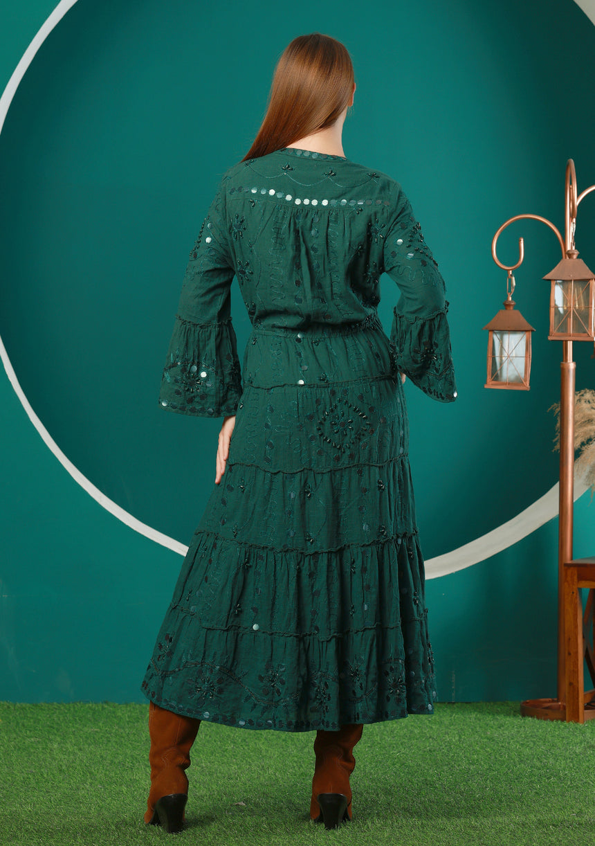 Adina Long Tunic - Textured Slub Fabric