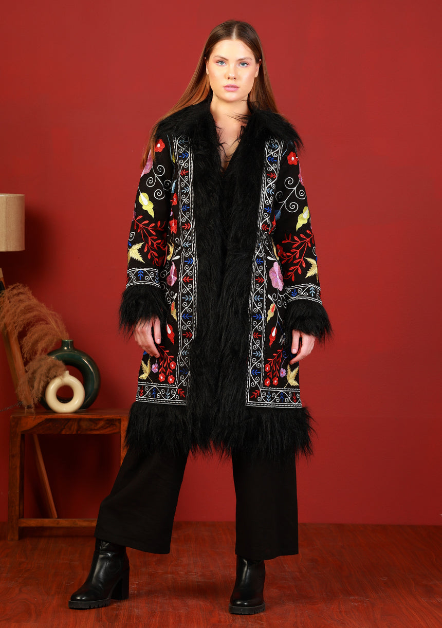 Chaqueta bohemia para mujer pintada a mano - Moda