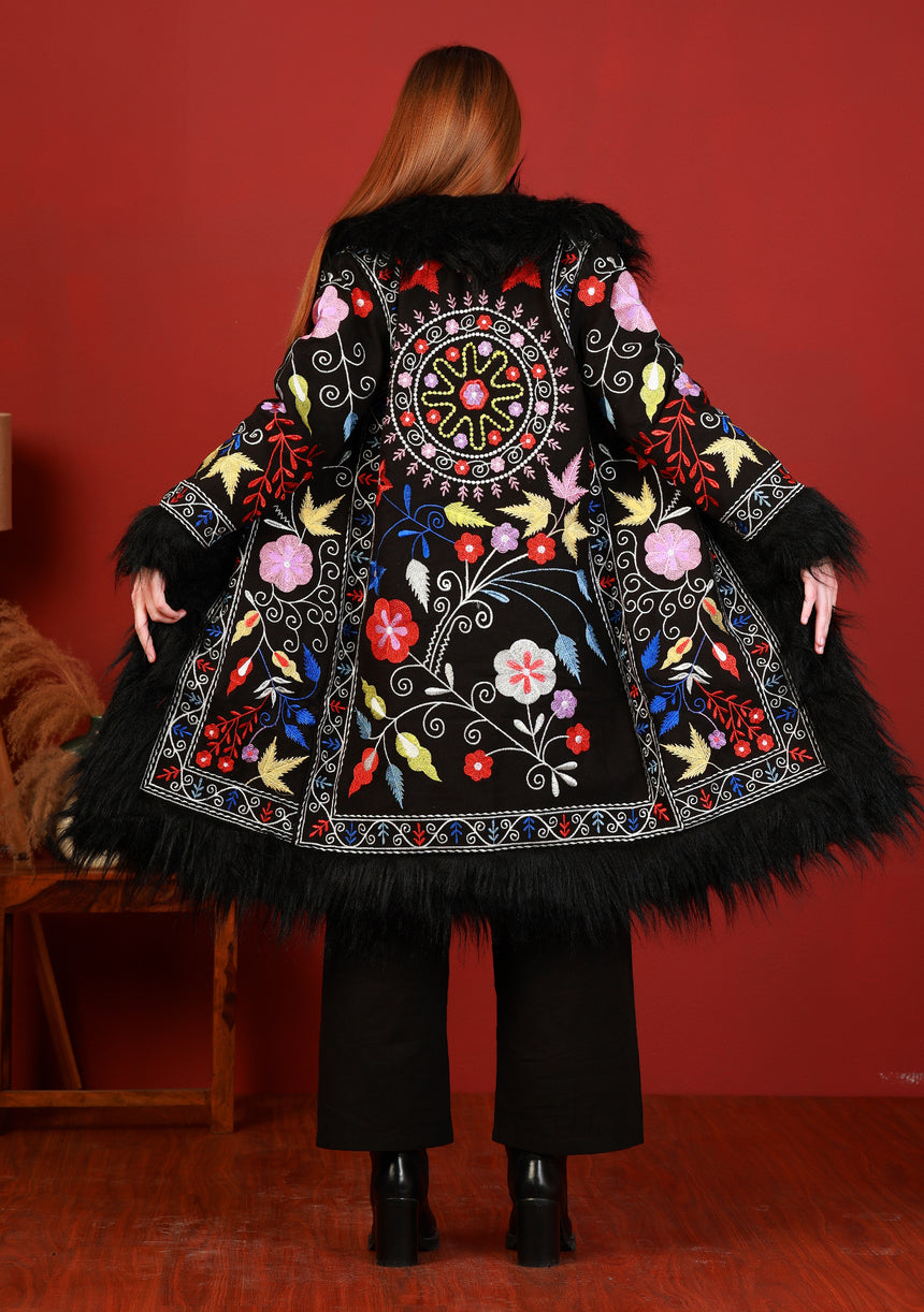 Chaqueta bohemia para mujer pintada a mano - Moda