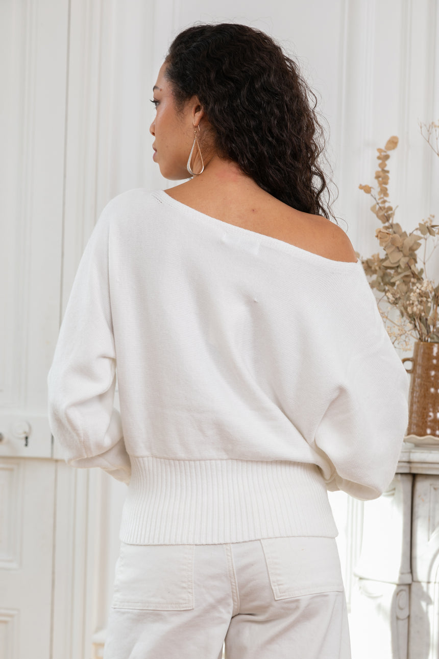 ibBan Women's Hand Embroidered Winter Knit Sweater | Luxury Black Designer - Stelia