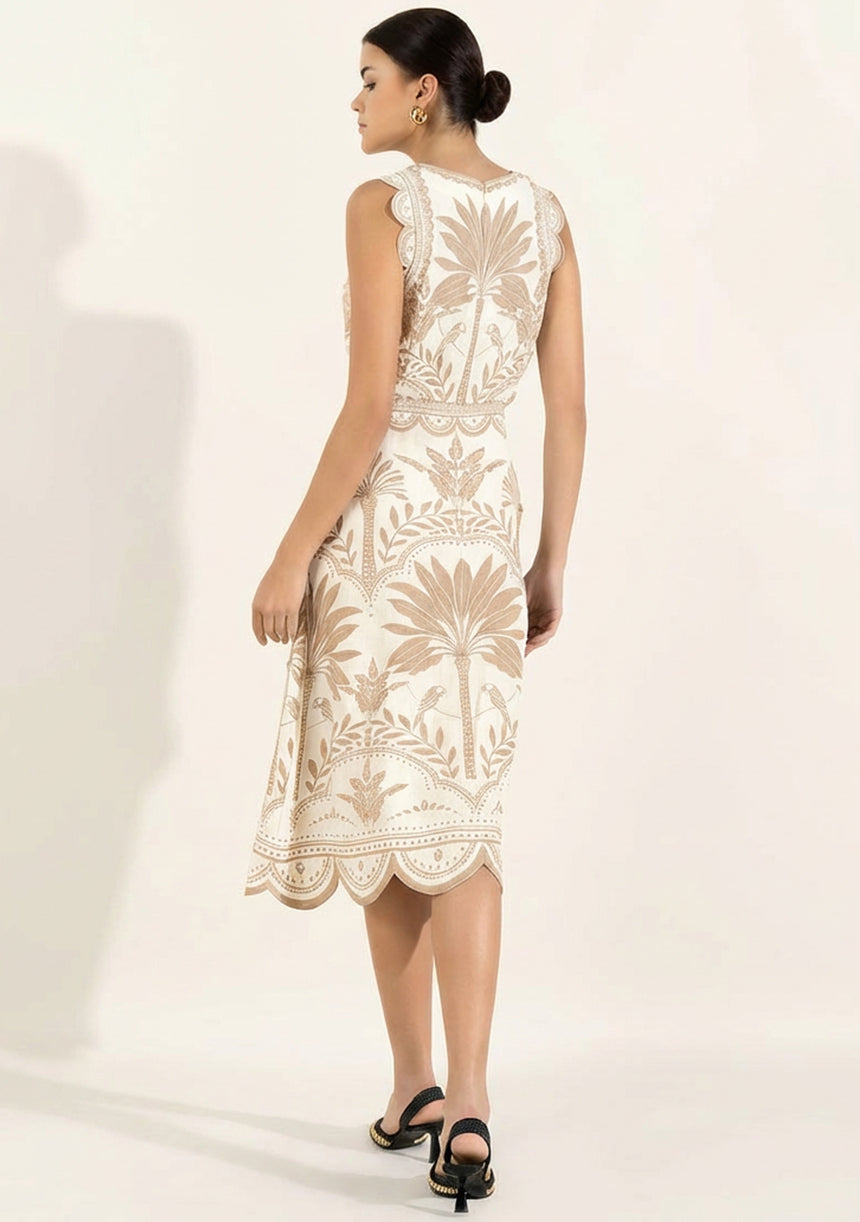 Vestido largo de algodón para mujer - Rifat