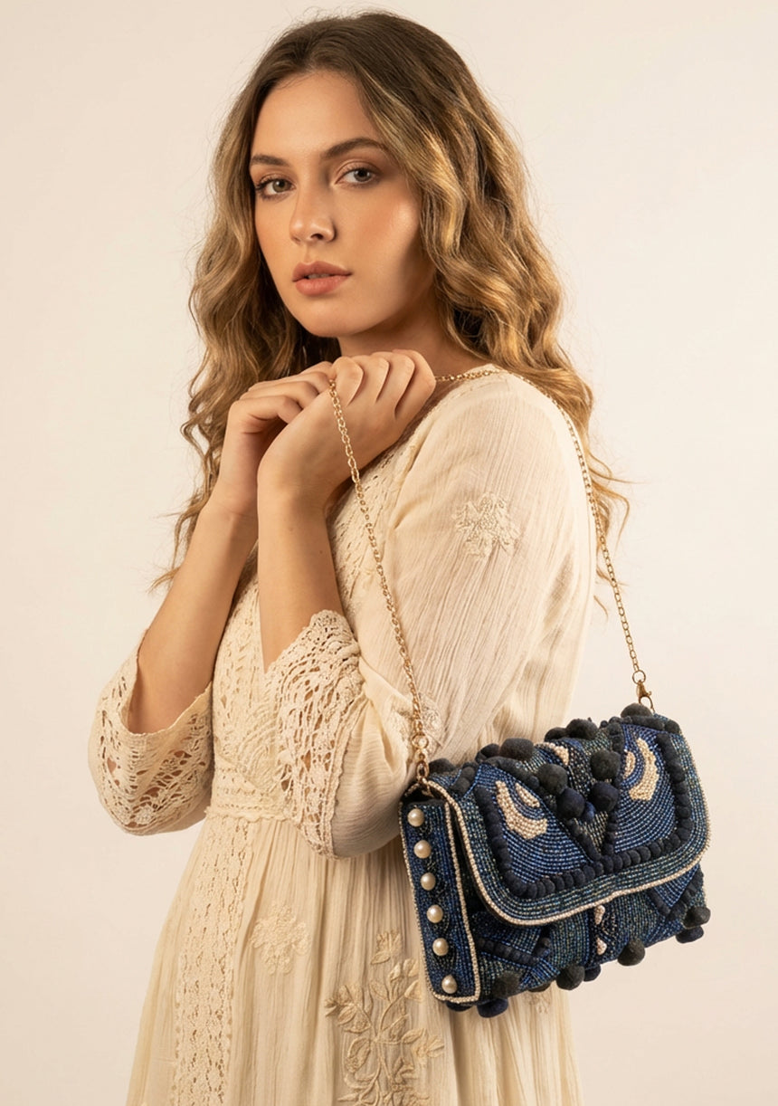 Bolso de lona bordado para mujer - Reina