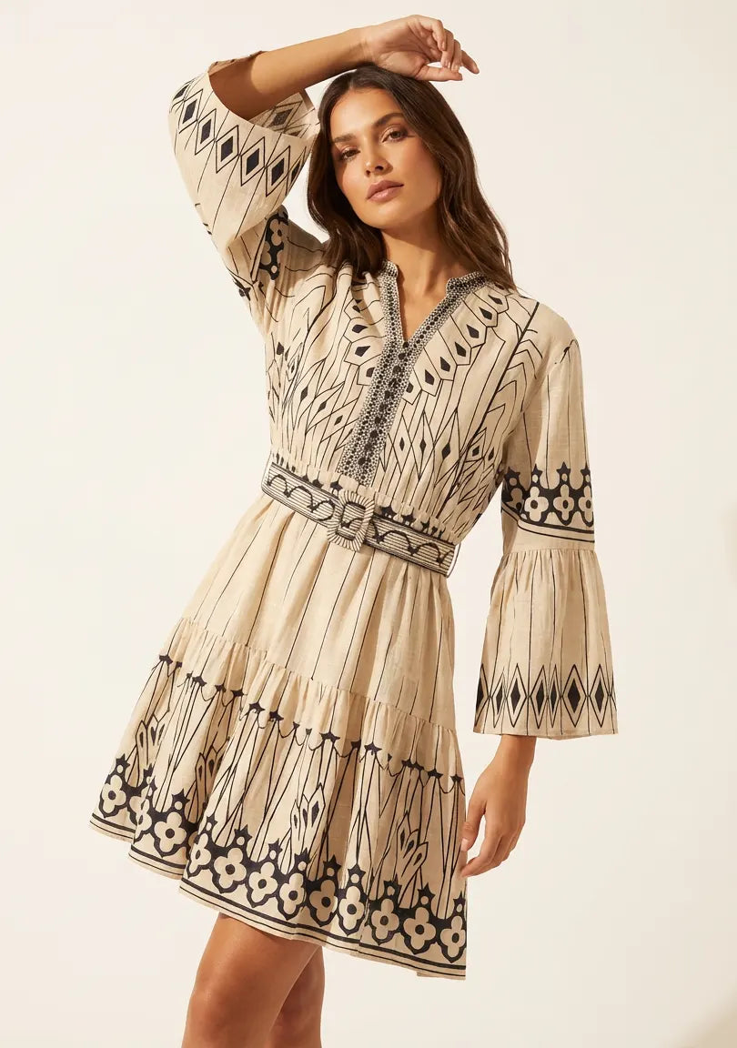 ibBan Hand Embroidered Short Tunic for Women - Meerab