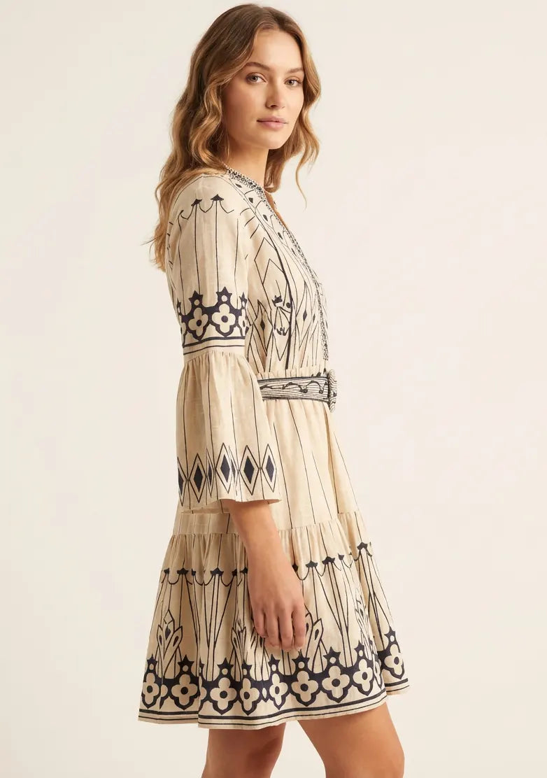 ibBan Hand Embroidered Short Tunic for Women - Meerab