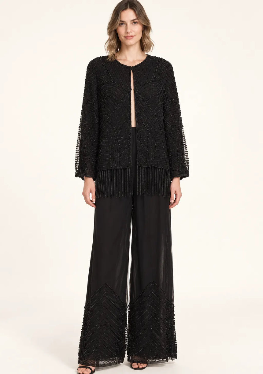 ibBan Women’s Beaded Jacket and Pant Set - Zarina