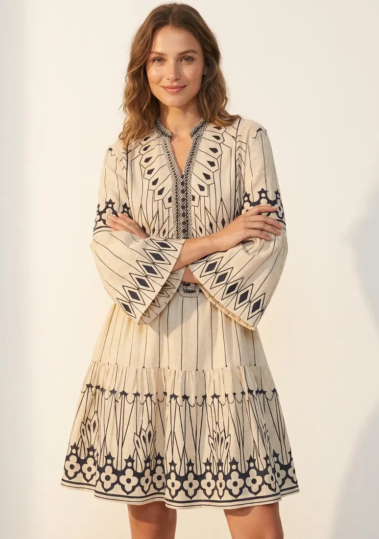 ibBan Hand Embroidered Short Tunic for Women - Meerab