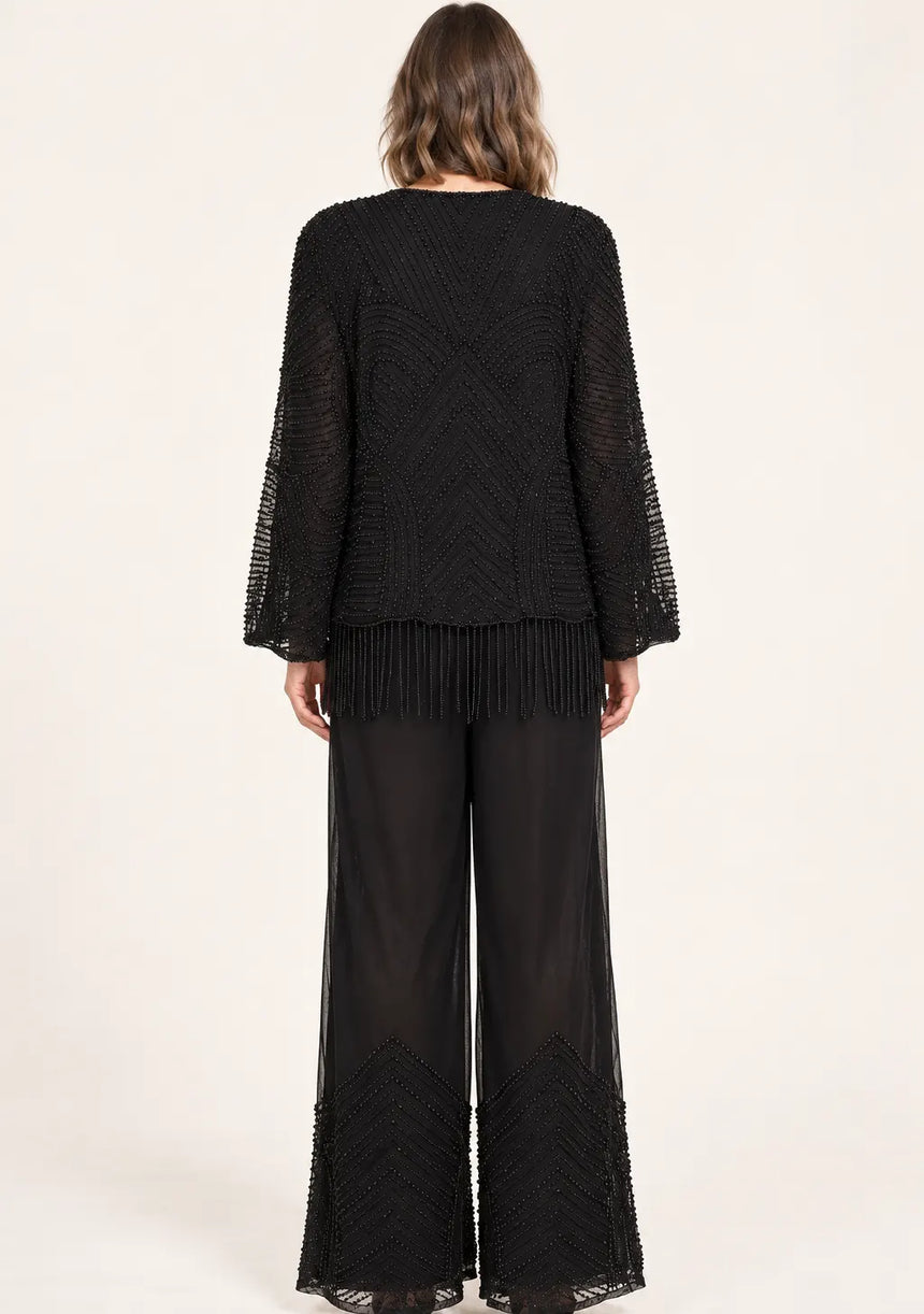ibBan Women’s Beaded Jacket and Pant Set - Zarina
