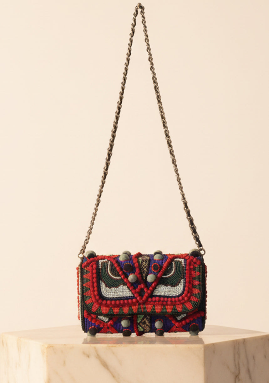 Bolso de lona bordado para mujer - Reina