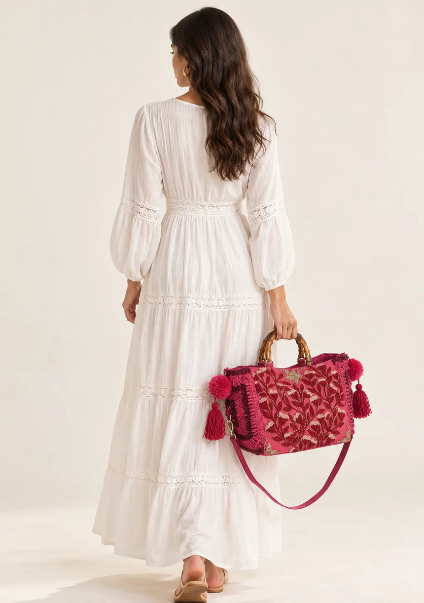 ibBan Embellished hand Embroidery Tote Bag - Seba