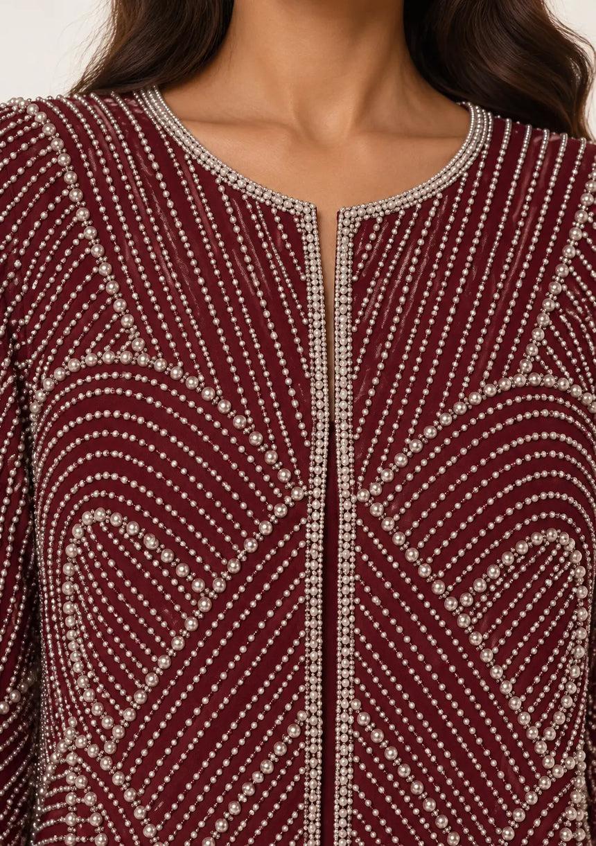 ibBan Women’s Beaded Jacket and Pant Set - Zarina