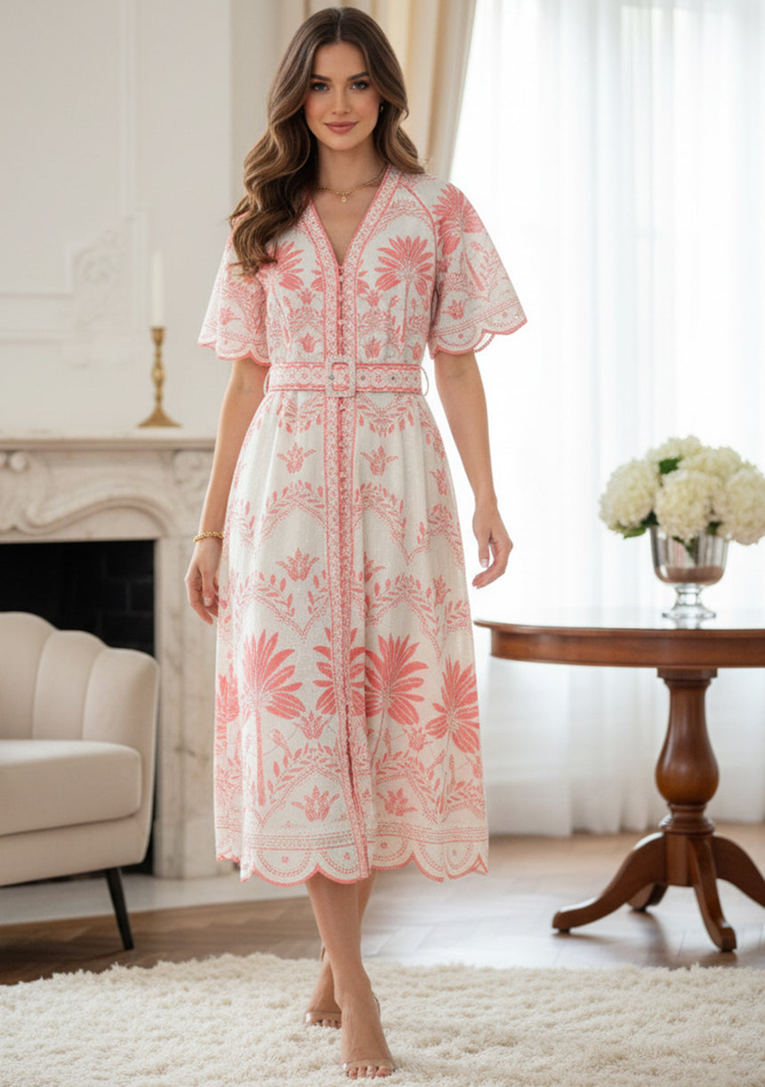 Vestido largo de algodón para mujer - Rifat