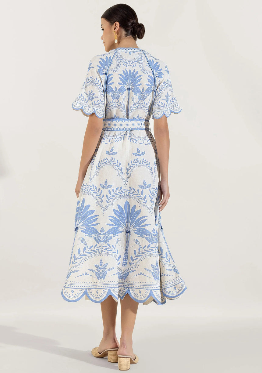 Vestido largo de algodón para mujer - Rifat