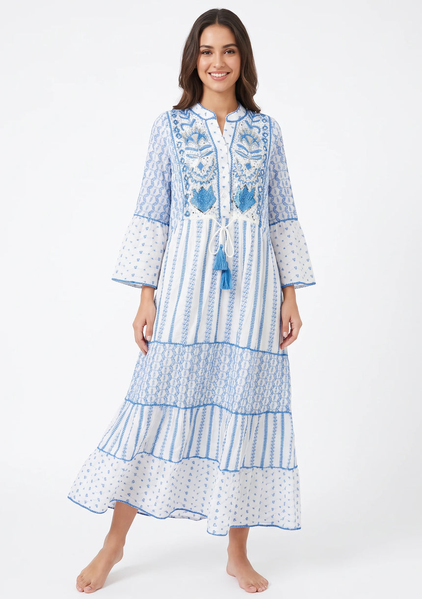 Tunique longue femme ibBan Basima | Paillettes sur toute la longueur | Occasion spéciale | Taille unique