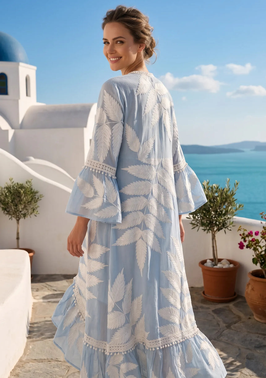 Luxury Hand Embroidered Maxi Dress by ibBan - Livia Maxi Dress