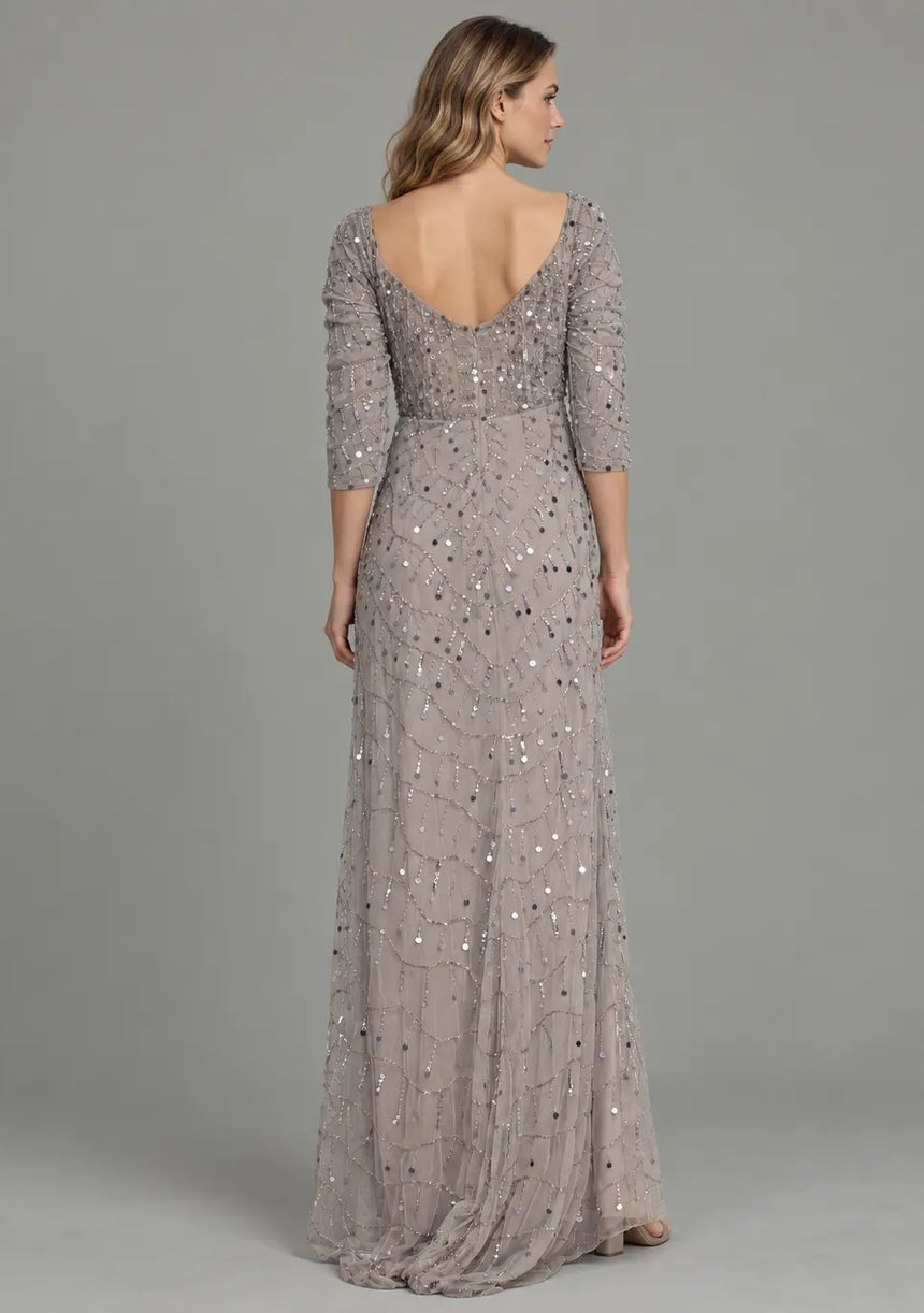 ibBan Women’s Party Long Dress with Hand Embroidery -Sobia