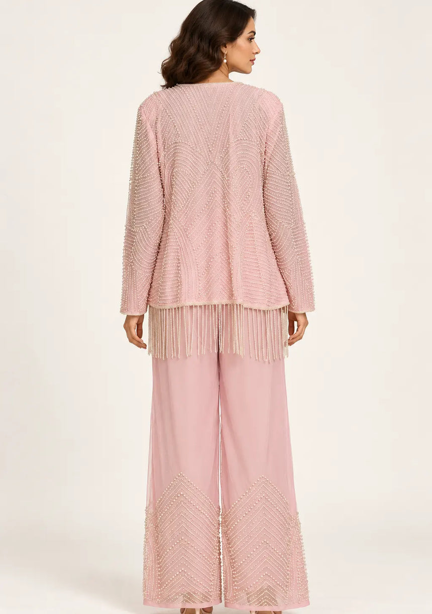 ibBan Women’s Beaded Jacket and Pant Set - Zarina