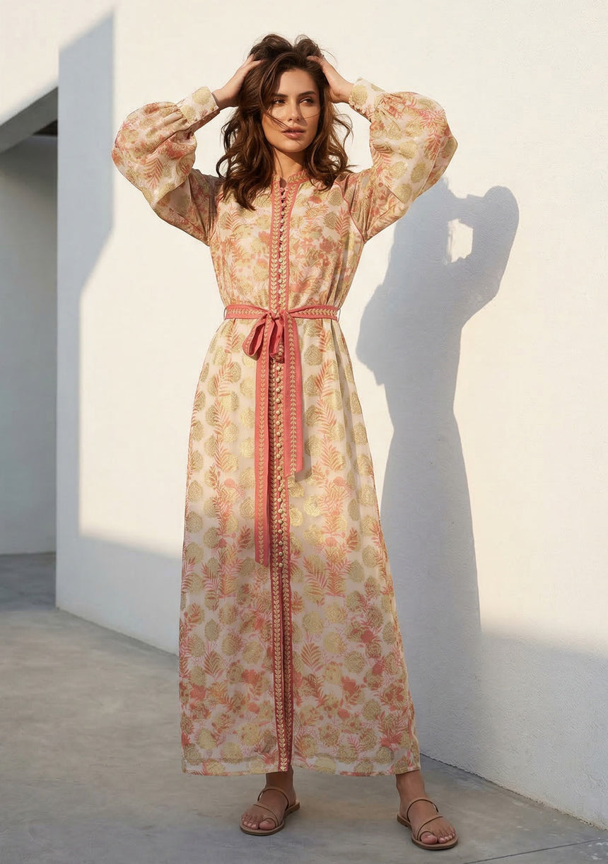 Vestido largo de algodón para mujer - Monifa