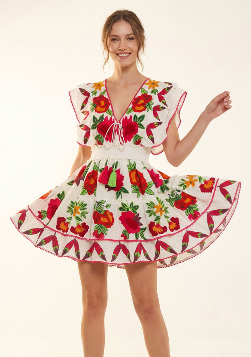 Minivestido de algodón para mujer - Sara
