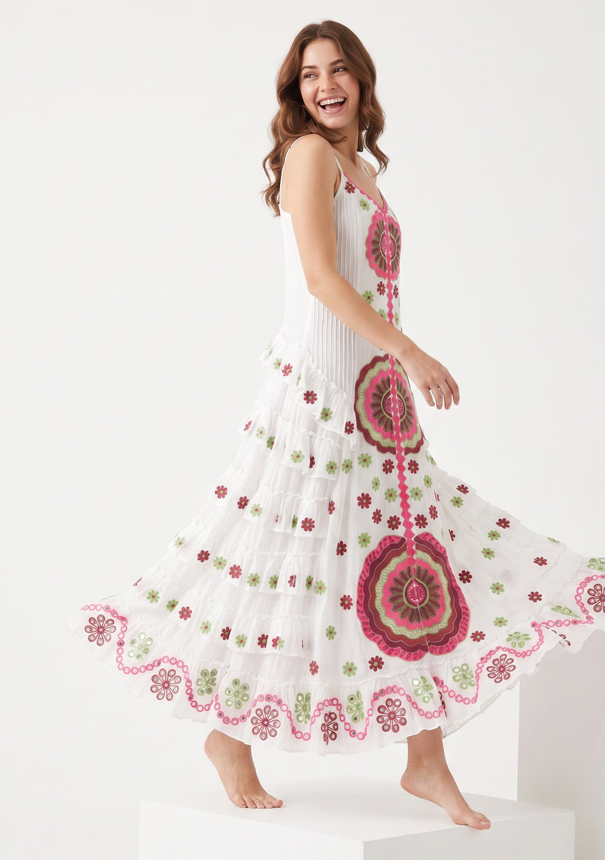 Women's Cotton Maxi Dress Square Neck - Gypsy