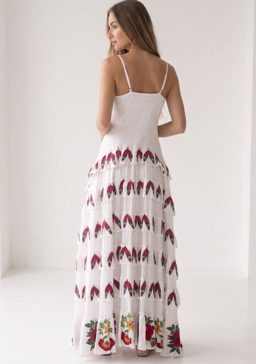 Women's Cotton Maxi Dress Square Neck - Gypsy