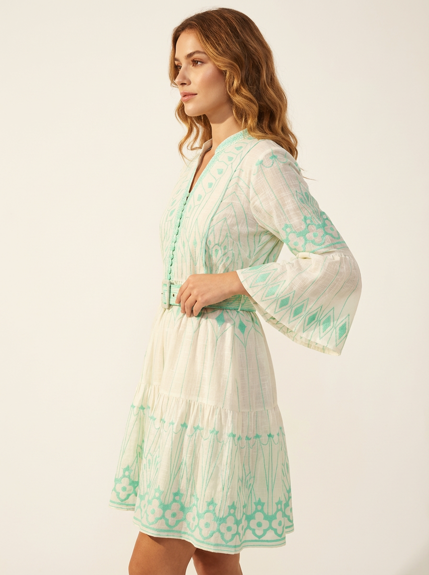 ibBan Hand Embroidered Short Tunic for Women - Meerab