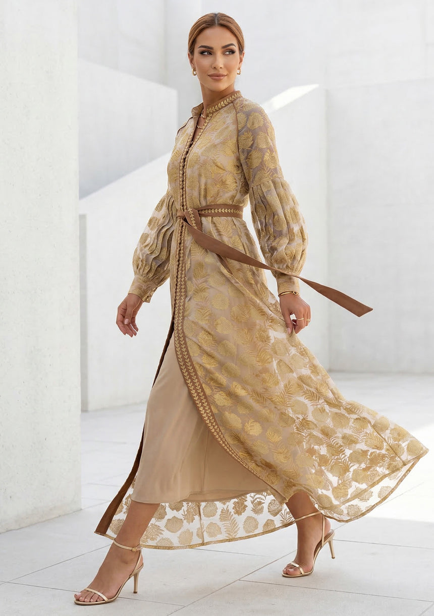 Vestido largo de algodón para mujer - Monifa