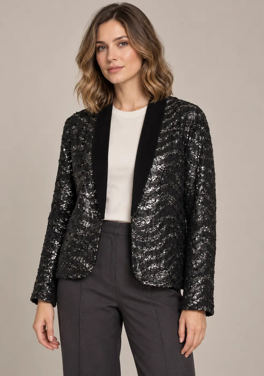 ibBan Women’s Jacket with Hand Embroidered Beadwork - Joanna