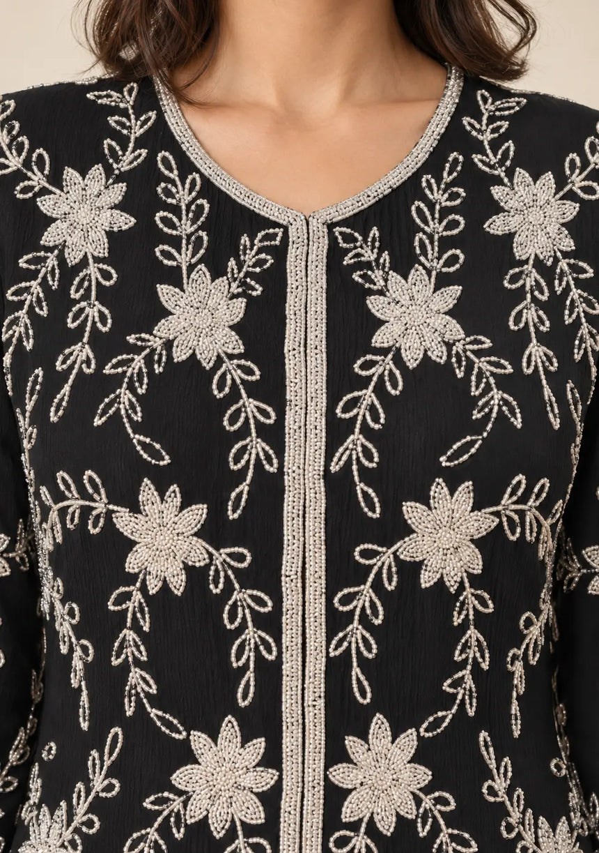ibBan Women’s Jacket and Pant Set with Beadwork -Aisling
