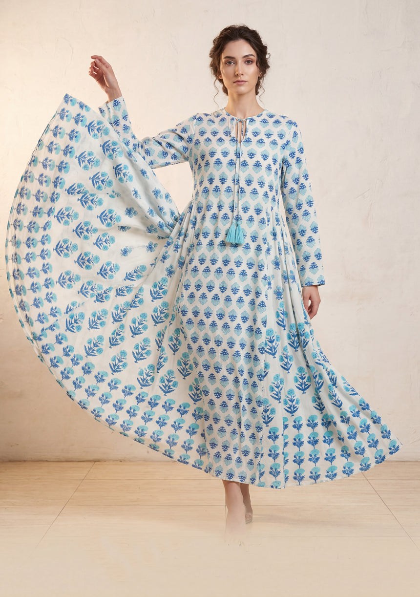 Maxivestido de algodón para mujer - Avira