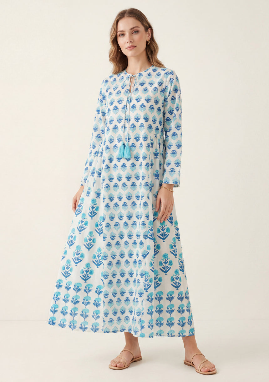 Maxivestido de algodón para mujer - Avira