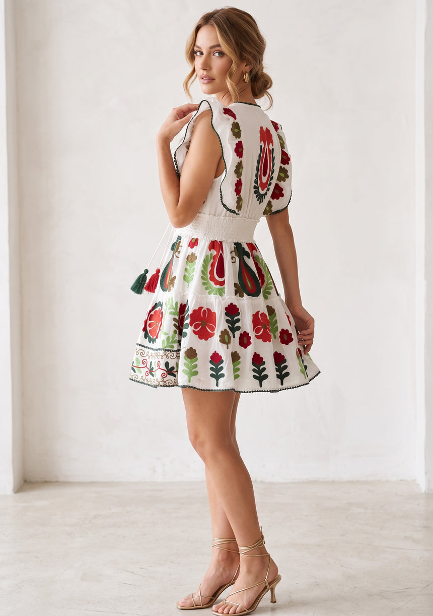 Minivestido de algodón para mujer - Sara