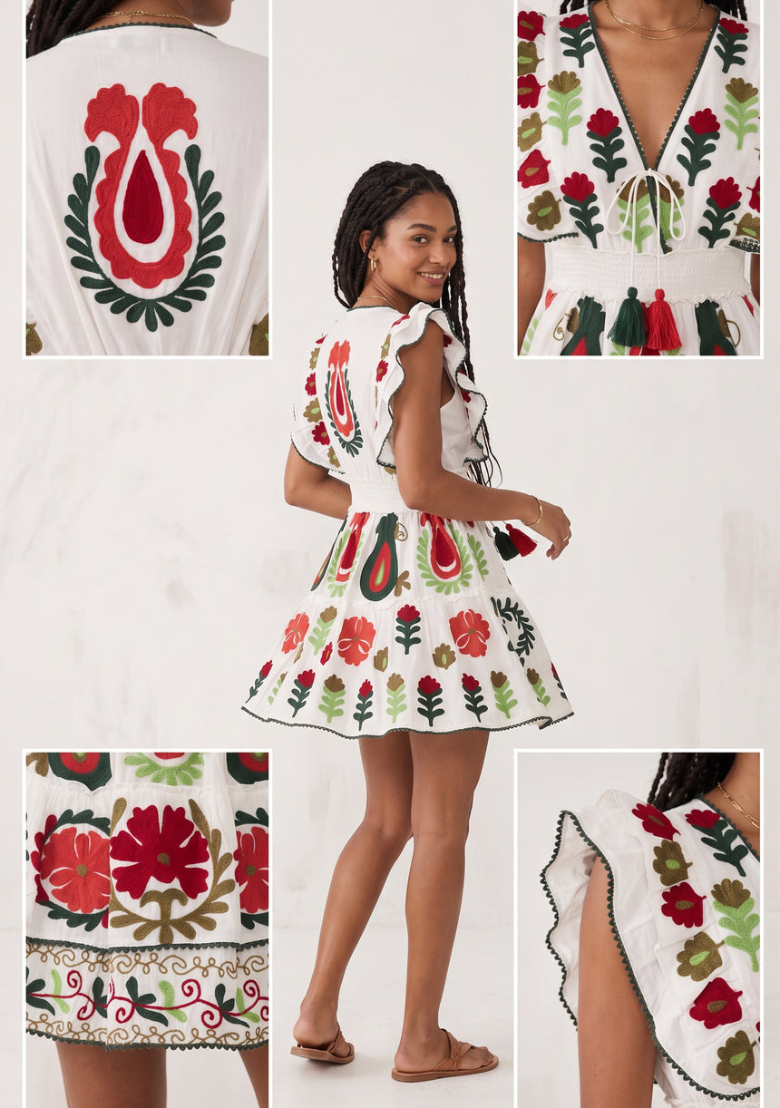 Minivestido de algodón para mujer - Sara