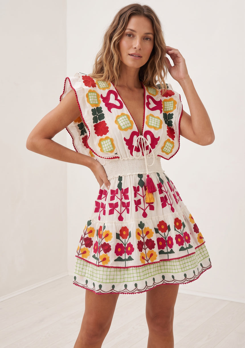 Minivestido de algodón para mujer - Sara