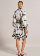 ibBan Cotton Short Dress with Hand Embroidery - Meerab Short Dress
