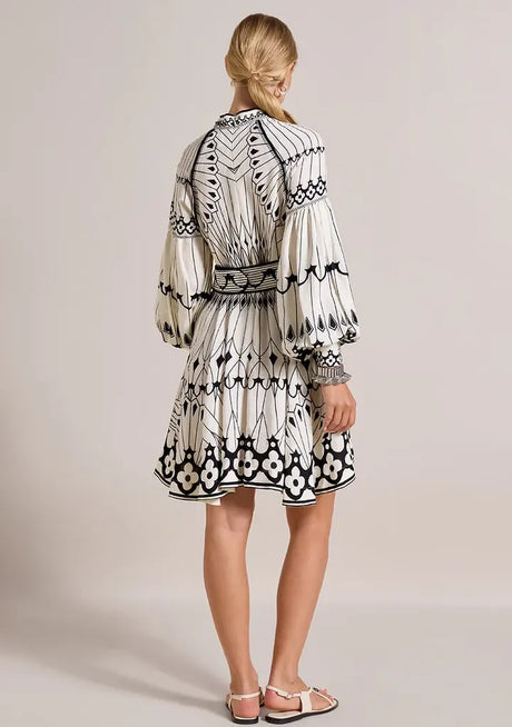 ibBan Cotton Short Dress with Hand Embroidery - Meerab Short Dress