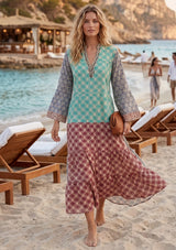 Vestido largo de algodón para mujer - Aashvi